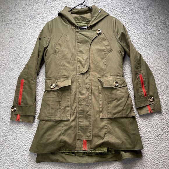 Soperwilton Jacket Womens Small Olive Green Full Zip Long Sleeve Hoodie - Picture 1 of 16